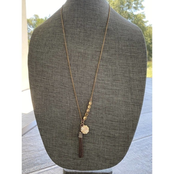 J. Crew Necklace Tussle Gold Tone Chain 30”+2” - Picture 11 of 11